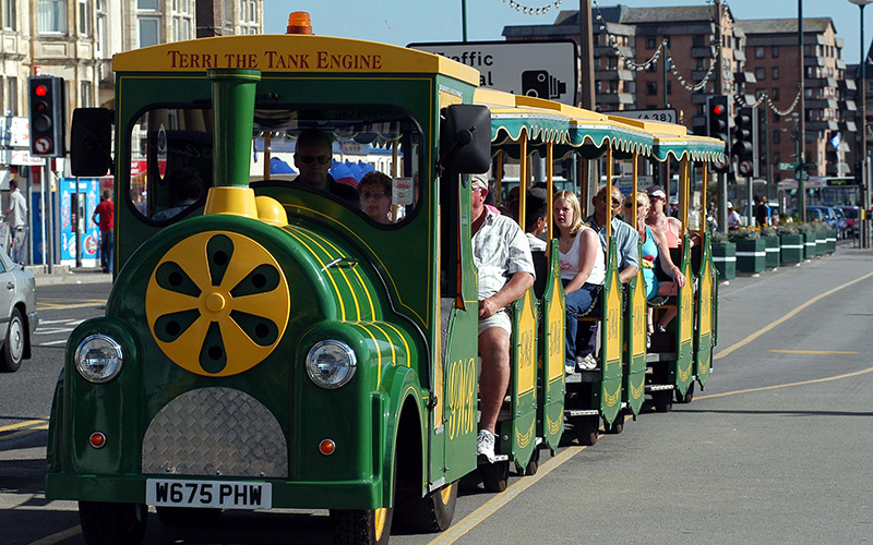 The Land Train - Take a leisurely ride along Weston Sea Front