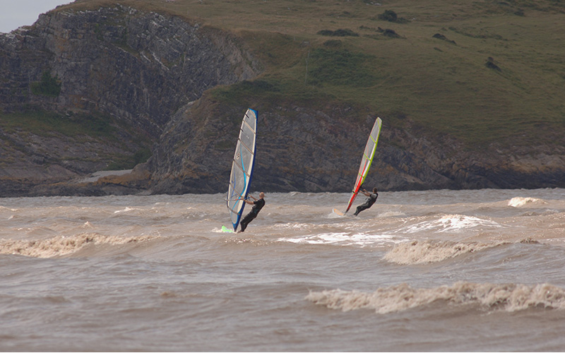 Water Sports - Locals having fun doing some Wind Surfing.