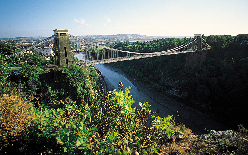 Clifton Suspension Bridge - The Clifton Suspension Bridge spans the Avon Gorge, known as the symbol of Bristol. 
